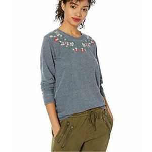 Brand New LUCKY BAND Distressed Sweatshirt